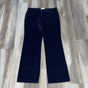 Vintage Talbots Velour Stretch Pants size 6 black straight leg